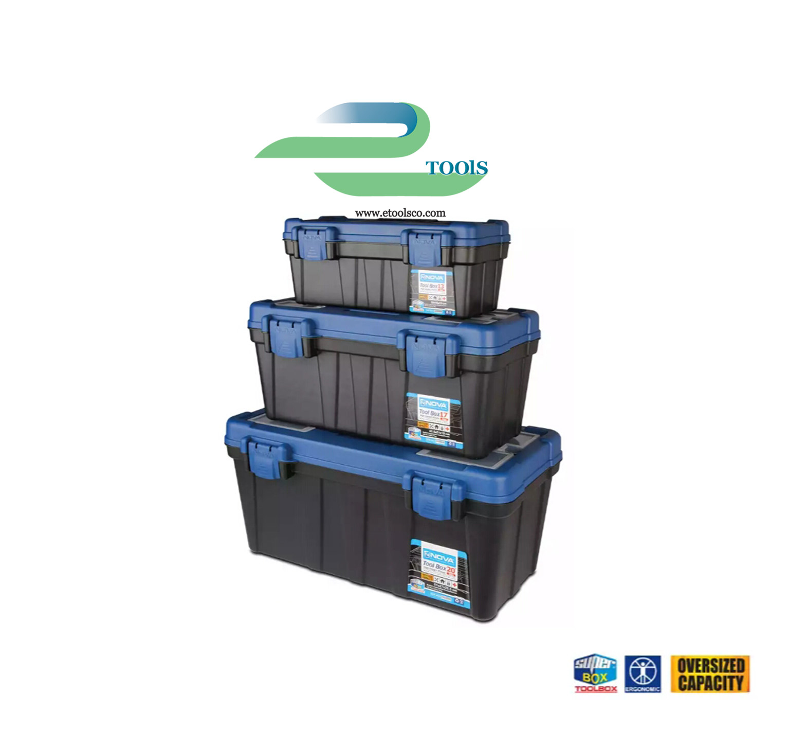 جعبه ابزار نووا با قفل پلاستیکی 3 سایز